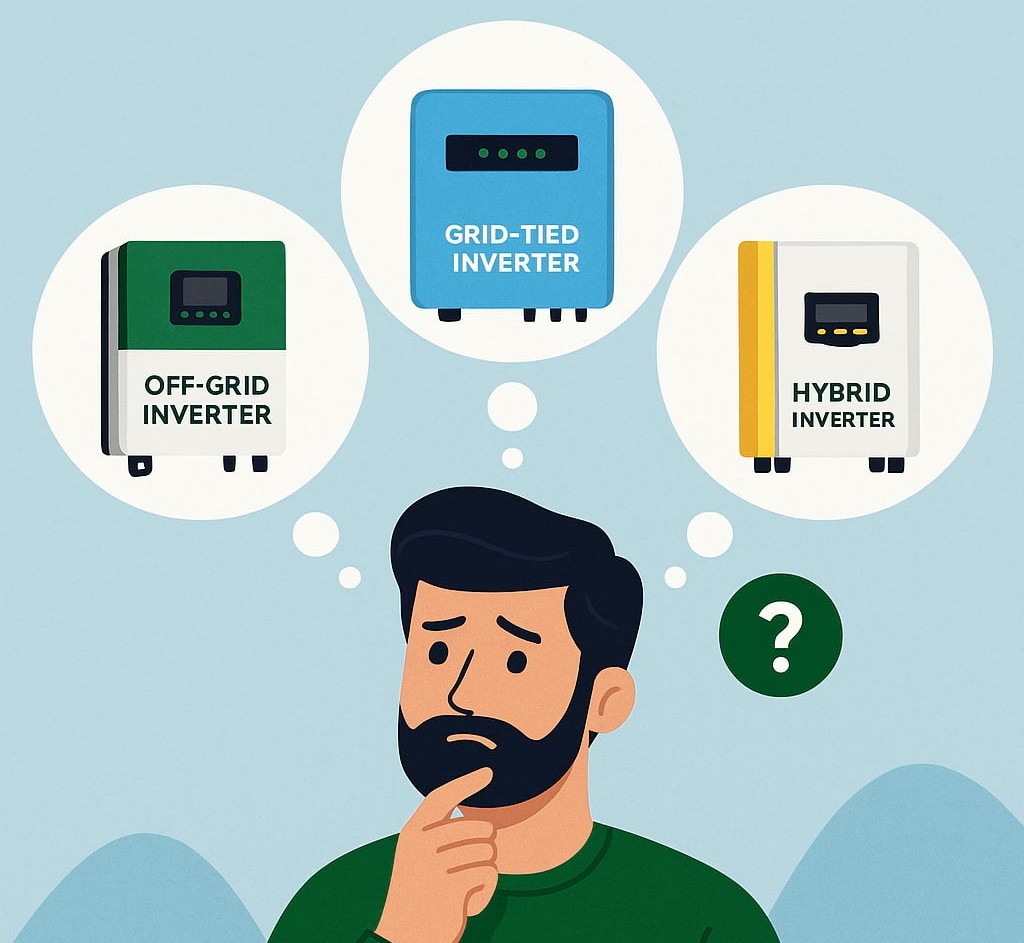 Which type of inverter is best for you? off grid inverter, on grid inverter or hybrid inverter? HiGrow Technologies