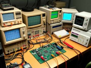 Simulated load testing of basic solar inverters at HiGrow’s R&D lab in Chicago, 2003