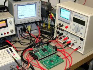 HiGrow inverter undergoing continuous load cycling tests in Chicago R&D lab, 2004
